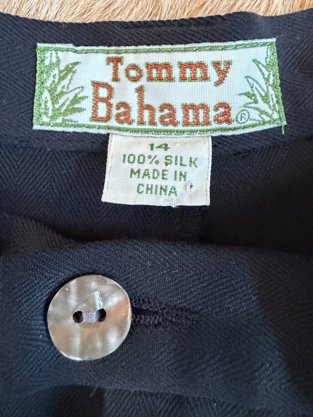Tommy Bahama Silk Pants, size 14, Black - Picture 2 of 7